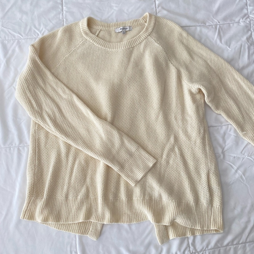 Madewell Cross Back Crewneck Sweater